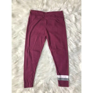 SF City Lights Maroon Red Leggings L
